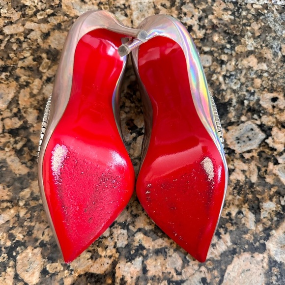 Christian Louboutin Chick Queen Iridescent Jewel Red Sole Pumps - Picture 7 of 8